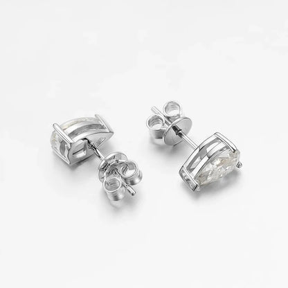100% 925 Sterling Silver 7*10mm Water Drop High Carbon Diamond Stud Earrings For Women Exquisite Party Fine Jewelry Gifts