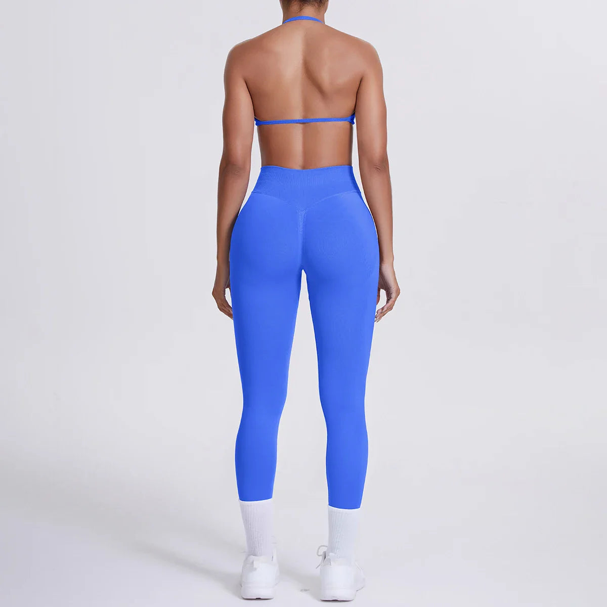 Women 2pcs Patchwork Sport Yoga Suit Training Sleeveless Sport Gym Tops Tummy Control Slimming Booty Leggings Yoga Suit Sports