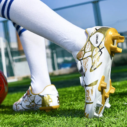 Professional Football Shoes Kids Futsal Sneakers Outdoor Low-cut Soccer Shoes Boys Lightweight Non-slip Children's Sports Shoes