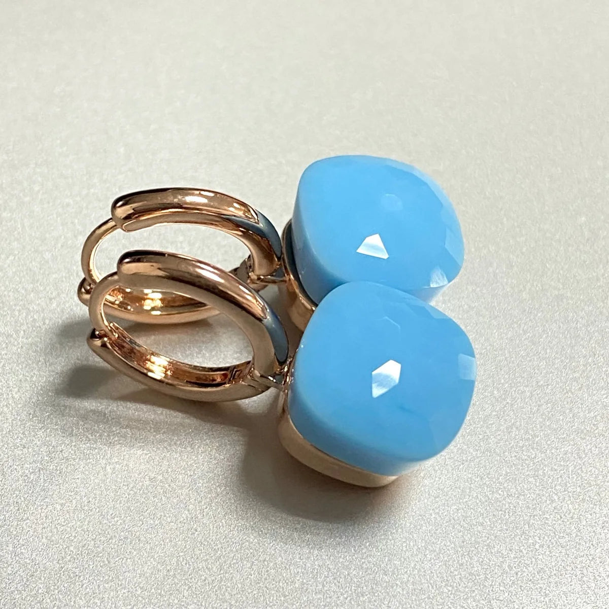 Classic Earrings For Women Amethyst Crystal Earrings Copper With Gold Plated Square Candy Colors Earrings Fashion Jewelry