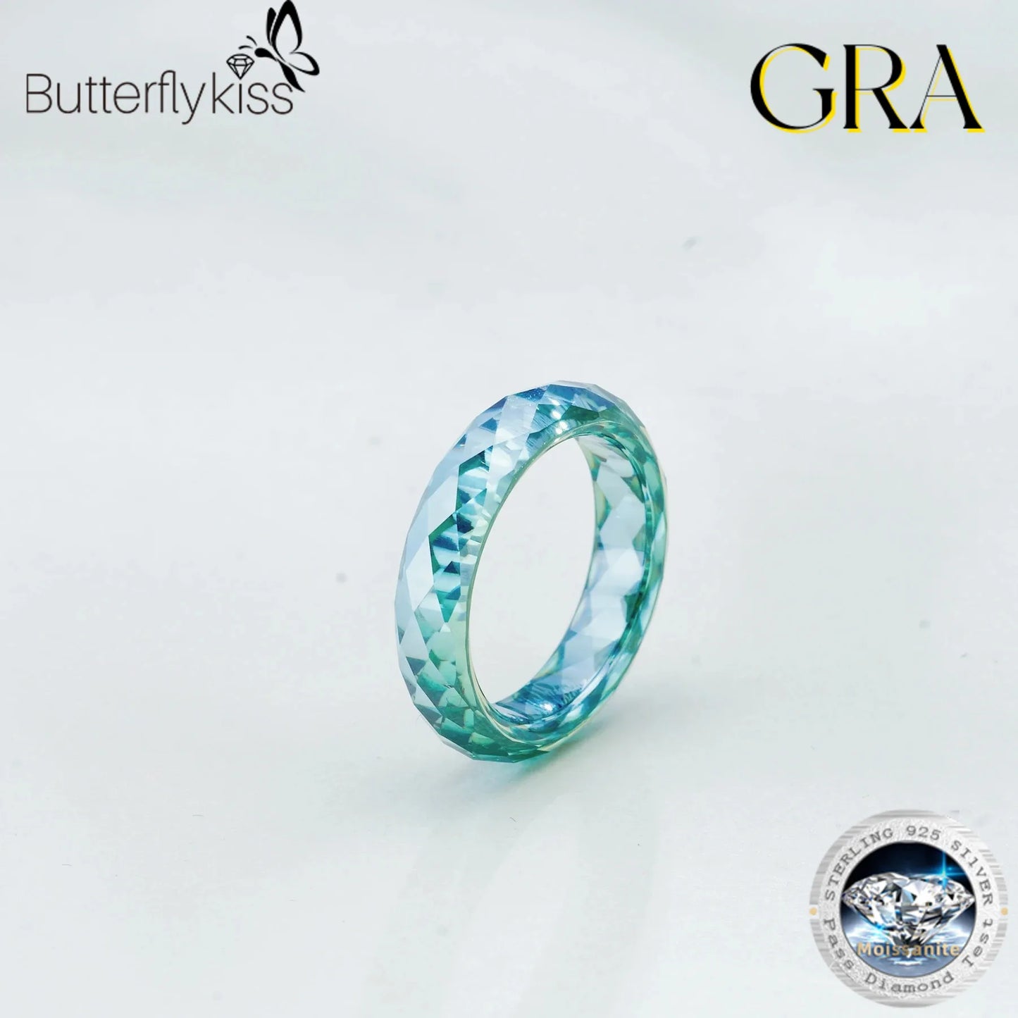 Butterflykiss 100% Moissanite Diamond Ring Proposal Engagement Wedding Anniversary Gift Luxury High Quality Rare Jewelry Gifts