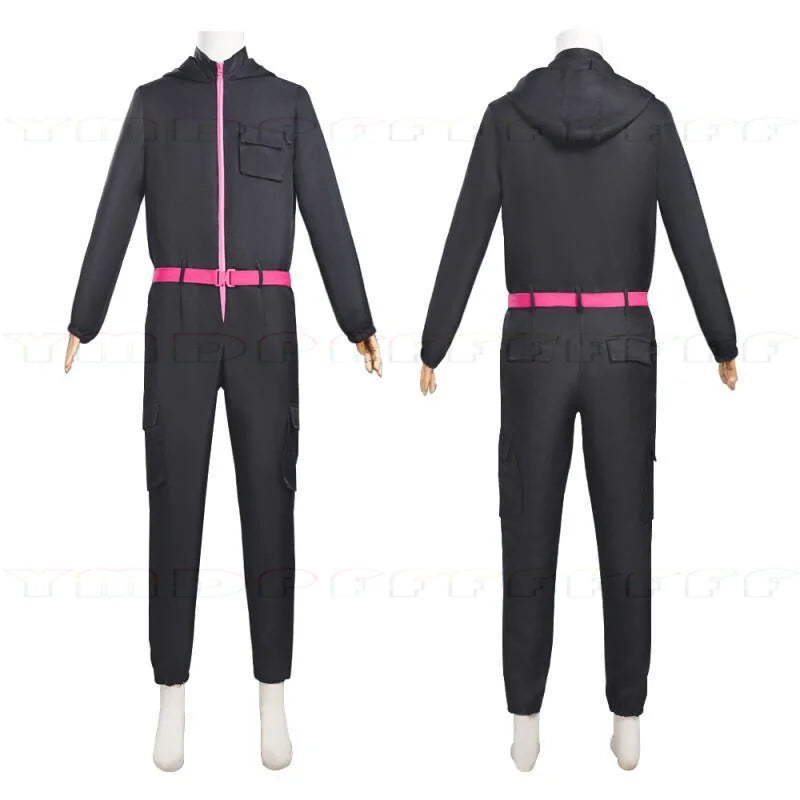 Anime and game jumpsuit red pink black role-playing party sports suit prop role-playing classic costume new