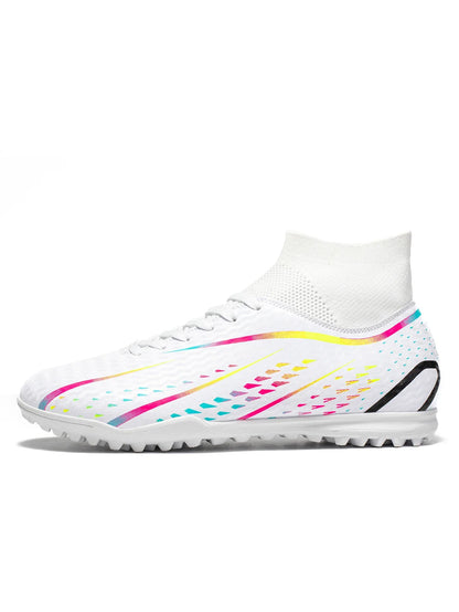 Classic TF Turf football shoes PU Fabric Comfort Upper Rubber Abrasion Resistant Sole Unisex Kids Sports Sneakers