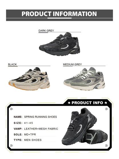 New Running Shoes Men Outdoor Fashion Lightweight Mesh Sports Shoes Male Casual Breathable Non-Slip Walking Shoes