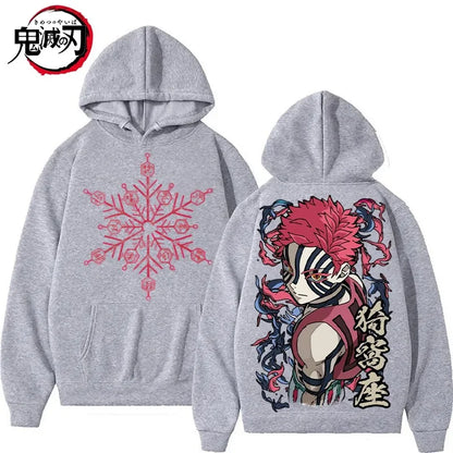 Print White Hoodie, Oversized Streetwear Sweatshirt for Men Women Long Sleeve Casual Autumn Top, Unisex
