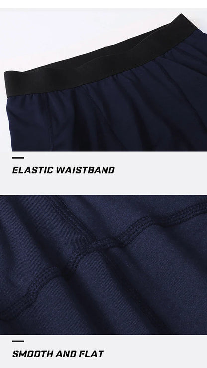 Men's Autumn and Winter Warm Running Tight Leggings Sports Gym Fitness Jogging Pants Fast Dry Running Compression leggings