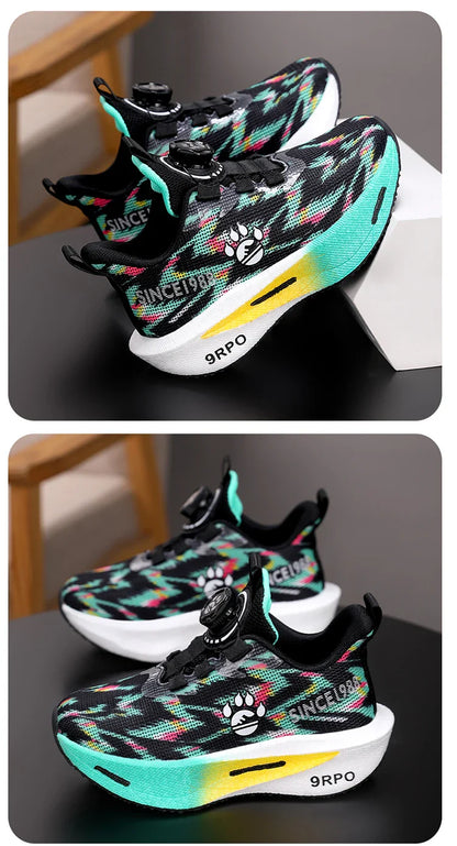 New children's shoes, boys' double-net carbon sneakers, students' casual and light running shoes, children's basketball shoes