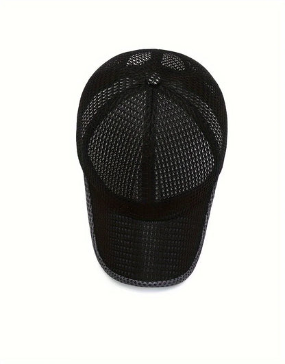 Quick-Dry Unisex Mesh Trucker Cap - Adjustable, Lightweight & Breathable - Ideal for Outdoor Sports, Running, Hiking, Jogging