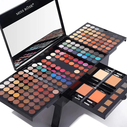 180 Color Piano Case Eye Shadow Powder Blusher Set Makeup Plate Multi-Function Makeup Box Gift Durable And Portable