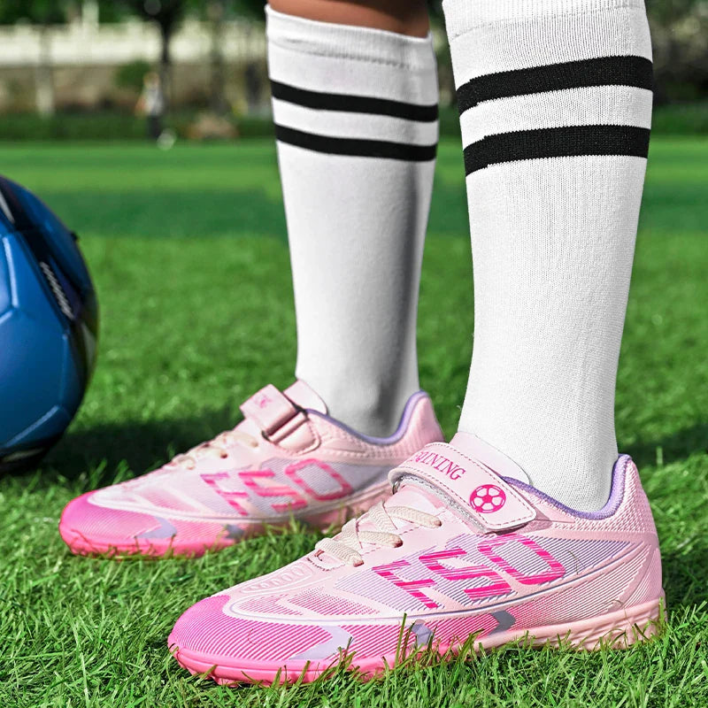 New Kid Match Boys Football Boots Sneakers Professional Non-Slip Sports Shoes Match Soccer Shoes Outdoor Comfortable Unisex