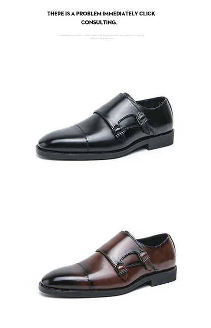 Men's Dress Shoes Classic Wedding Formal Oxford Leather Shoes Men Gentleman Casual Business Social Shoes Man Office Leather Shoe