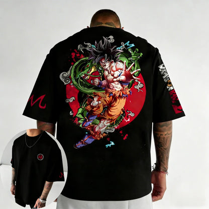 Oversized Cotton T-shirt Summer New Style Men's and Women's Street Hip Hop Loose Casual Short Sleeve Top