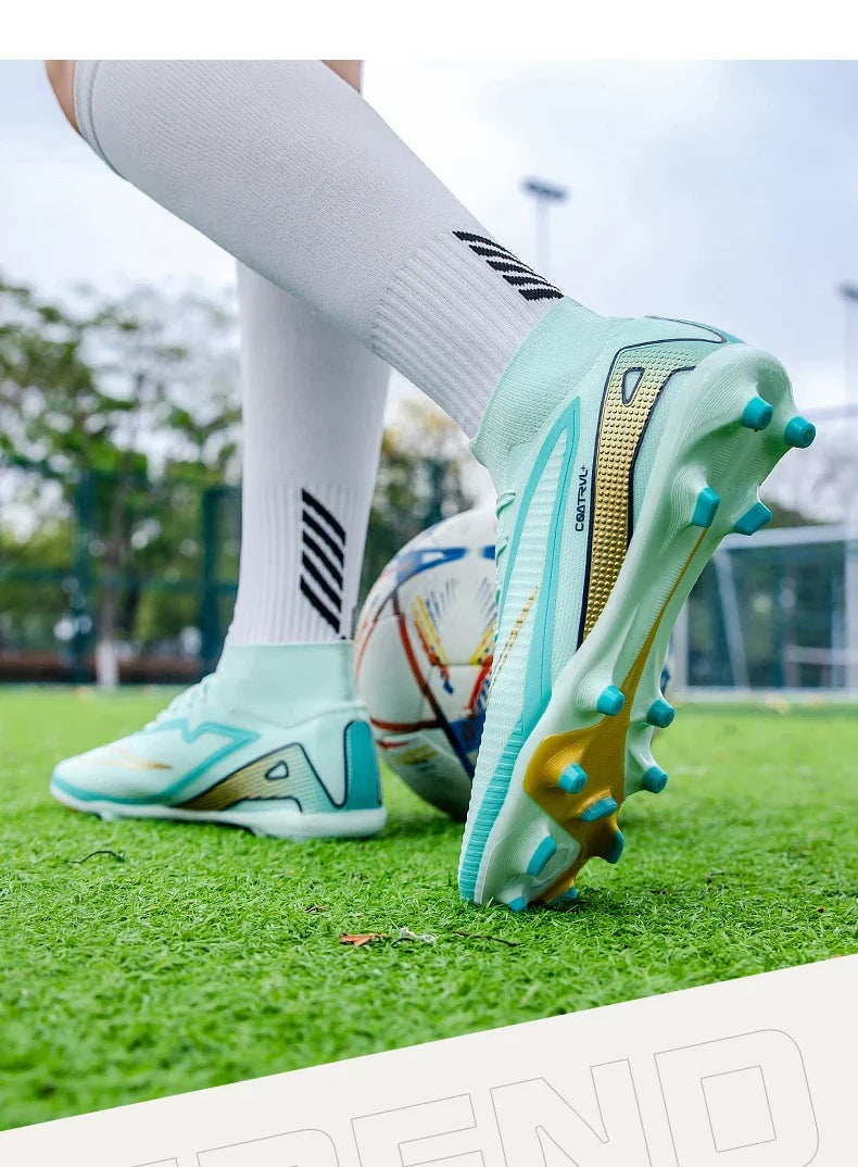 New Men Soccer Shoes Cleats Football Boots Professional Women Unisex Ultralight Match Grass Futsal High-quality TF/FG Sneakers
