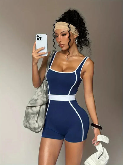 Women's Tracksuit Seamless Yoga Set Yoga Jumpsuits One Piece Workout Rompers Sportswear Gym Set Workout Clothes Women Bodysuit
