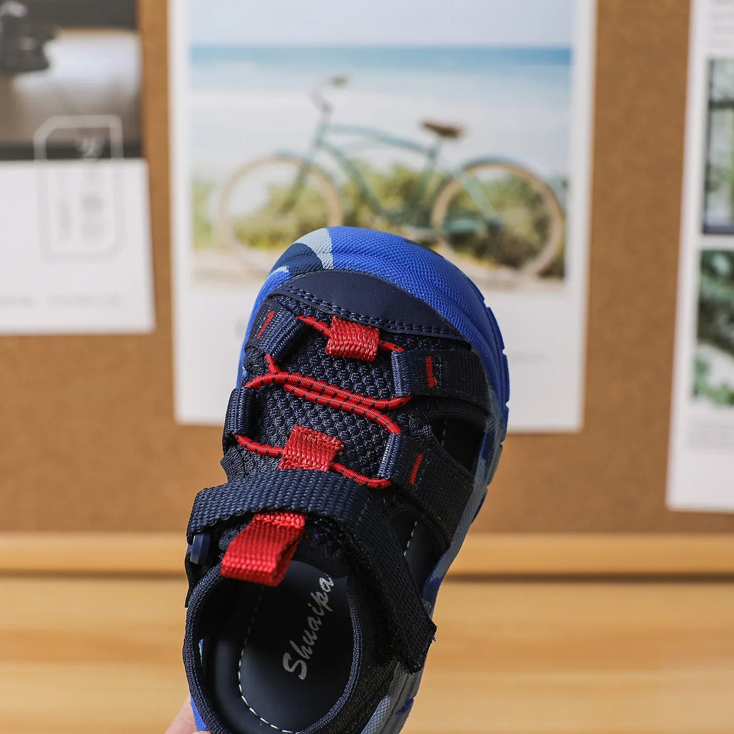 Baby Camouflage Sandals Boys Anti-kick Anti-slip Sport Sandals Girls Breathable Mesh Sandals