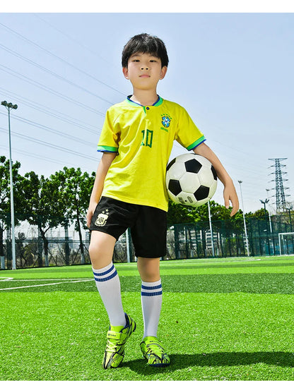 Soccer Shoes with Rubber Soles for Kids, Multicolor FG & TF Training Styles