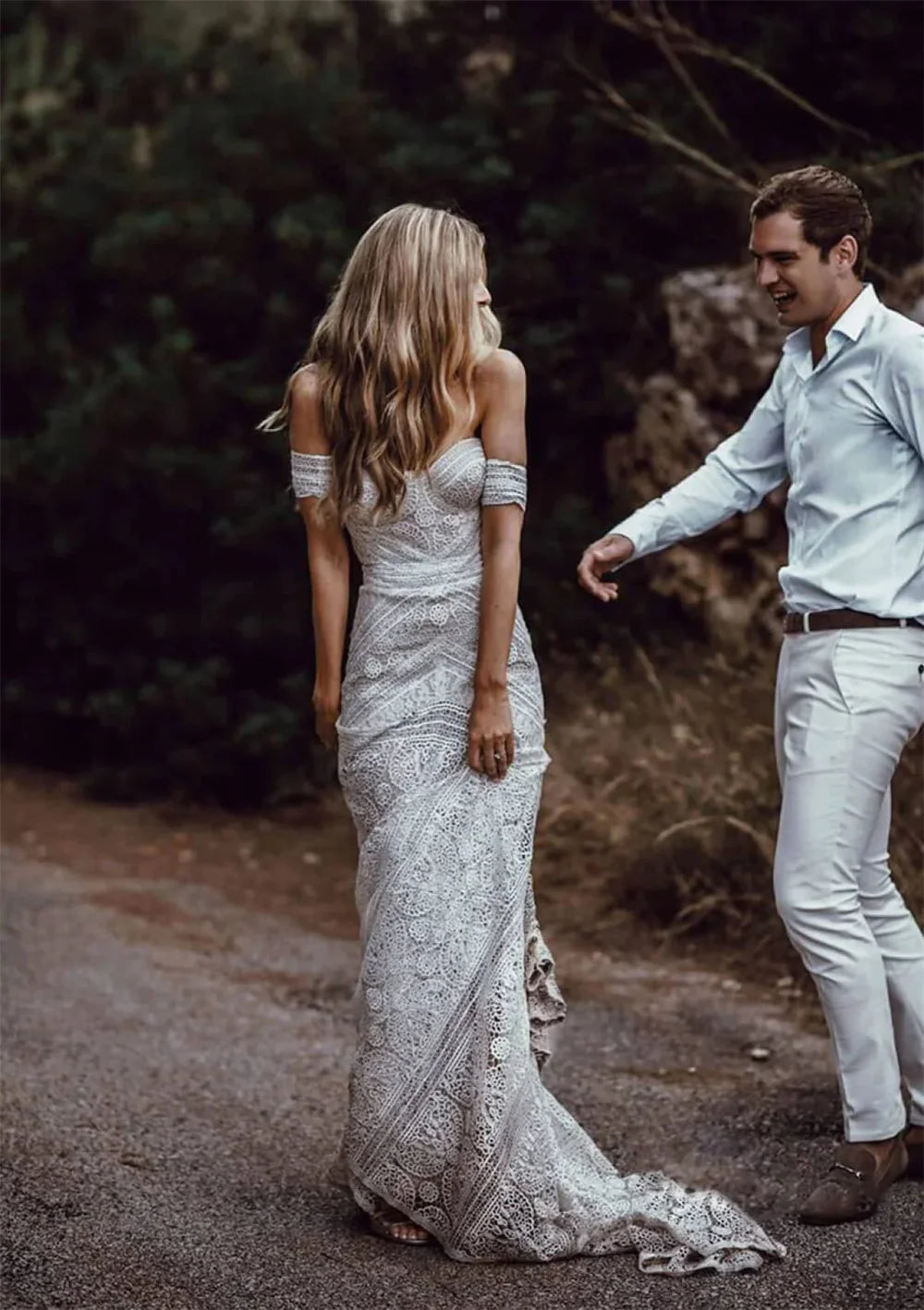 Lace Mermaid Wedding Dresses With Removeable Sleeve Sweethear Sweep Train Custom Made Vestido De Noiva