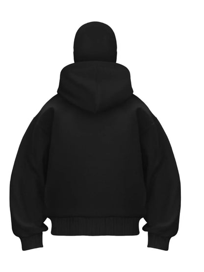 Autumn Men Balaclava Y2K Gothic Harajuku Winter New Item Double Hooded Sweatshirt Men's Hooded Mask Zipper Sportswear Women