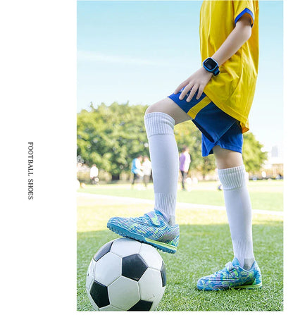 Children Football Shoes Grass Society Indoor Training Original Boy Girl Soccer Shoes Cleats Non Slip Kids Football Field Boots