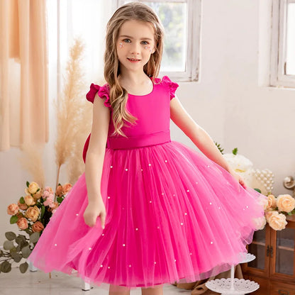 2026 Girls Princess Tutu Dress Flower Girl Gown Piano Performance Host Outfit Party Dress prom dresses girls dresses