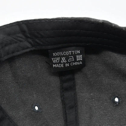 Embroidered Baseball Cap For Women Men New Spring Summer Solid Sunhat Retro Washable Sport Snapback Caps Hip Hop Fishing Hat