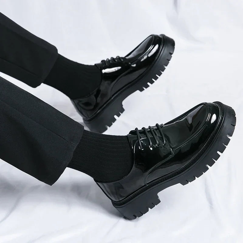 Men’s Formal Lace-Up Dress Shoes – Classic Leather Oxford Style | Sizes 40–47