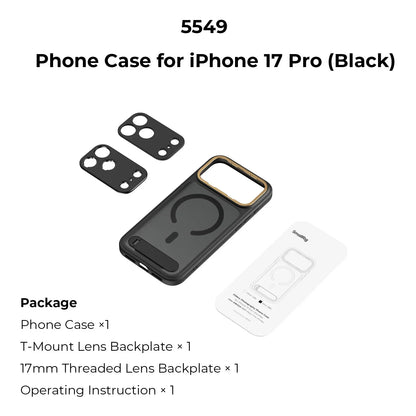 iPhone Case Lightweight Photography for iPhone 17 Pro/Pro Max with MagSafe Suit 67mm Magnetic Filter Slot Gift