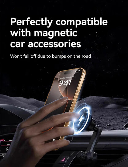 Joyroom for iPhone 17 pro Max Clear Case Compatible with Magsafe Anti-Yellow Magnetic Phone Hard Transparent Case for iPhone 17