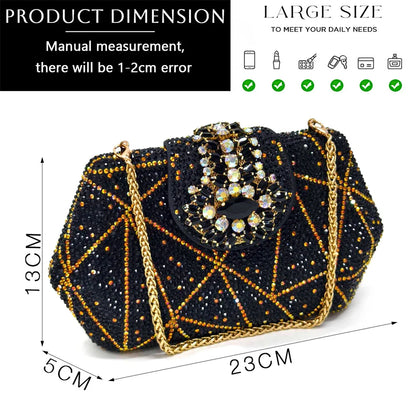 Nigerian Women Heel Party Ladies Italian Design Shoes And Bag Set Decorated with Rhinestone Handbag Wedding Party