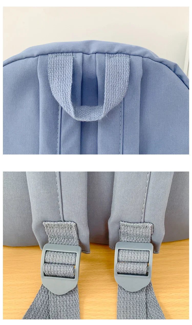 New Cute Nylon Backpack Suitable for Young Girls, Female Students, and Ladies, Multi-Pocket Student Backpack