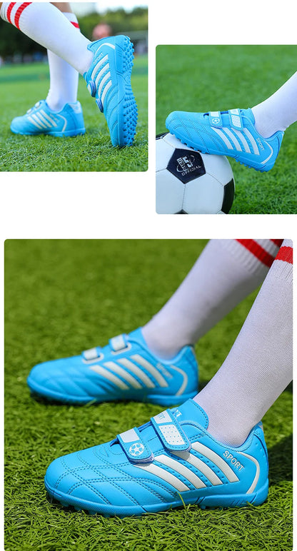 Hot Sale Children Soccer Shoes Cheap Football Cleats Training Football Boots Kids Boy Futsal Turf Sneakers zapatos de fútbol