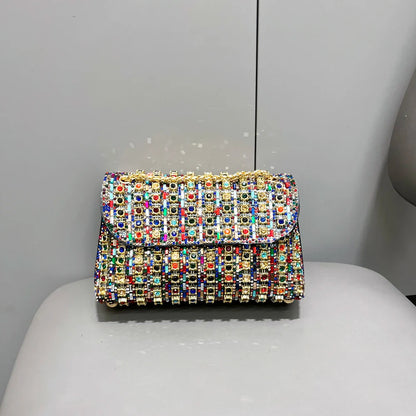Rhinestones Evening clutch Bag Purses and handbag luxury Designer shoulder bag Shiny Crystal Clutch purse Woman's bag