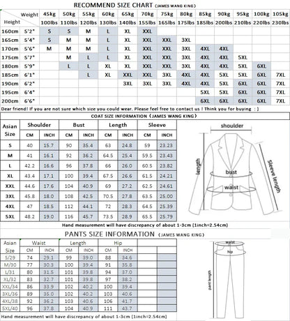 ( Jacket + Pants ) Brand Solid Color Formal Casual Business Office Double Buttons Suit Two-pcs Set Groom Wedding Dress Party