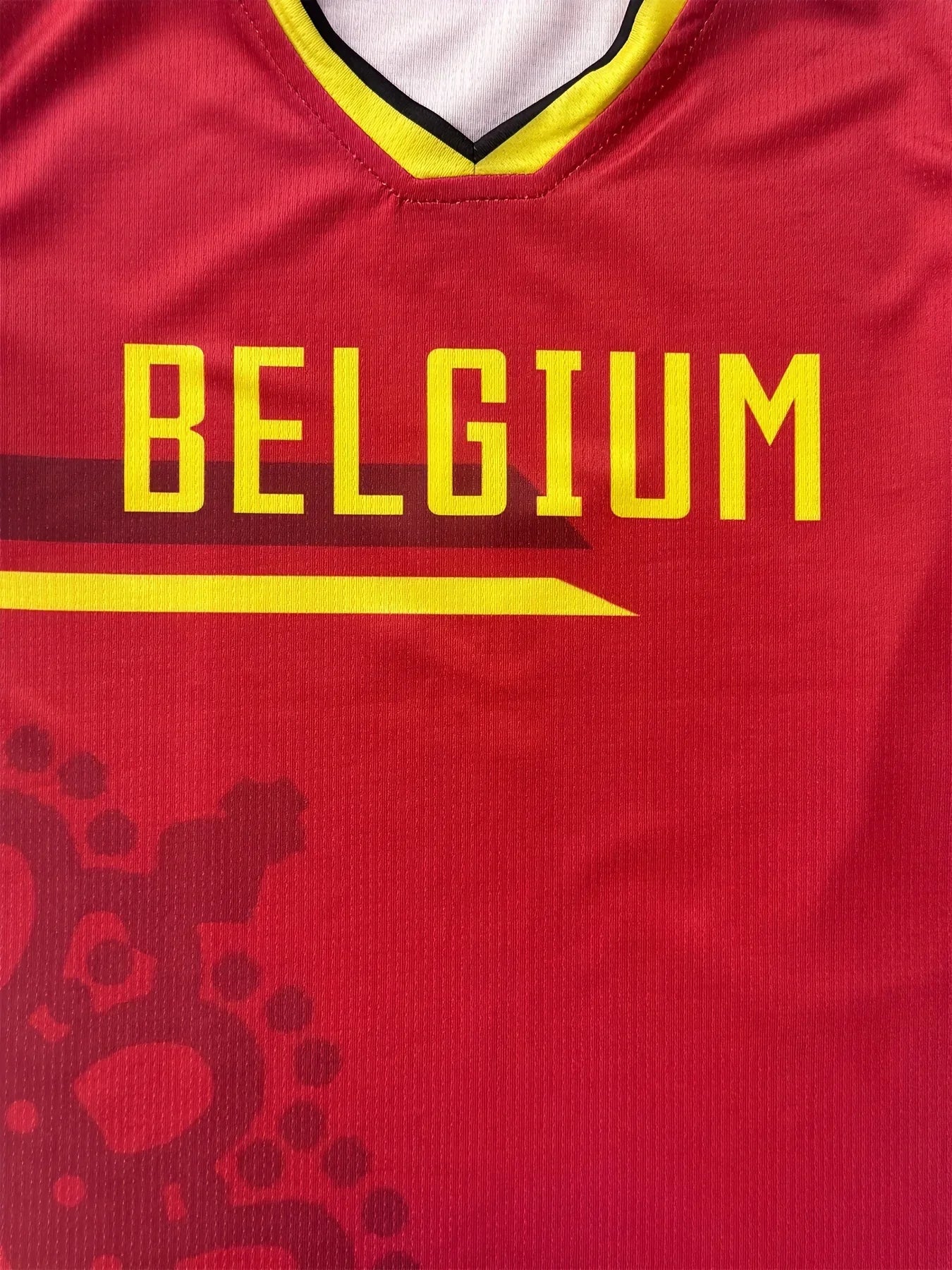 Belgium Customized Football Jersey for Kids Boys Soccer Jersey Set Personalized Summer Football Uniforms Girls Tracksuit 3-14Y