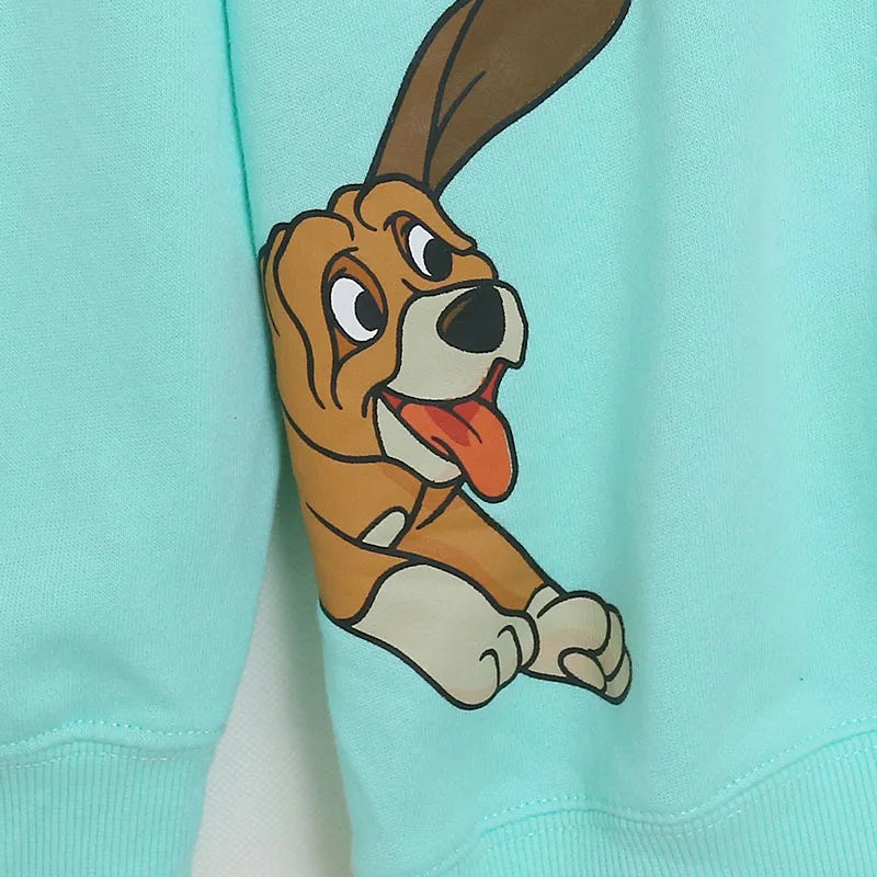 Embroidery Sweatshirt The Lion King Simba Nala Cartoon Jumper O Neck Long Sleeve Women Casual Pullover Top