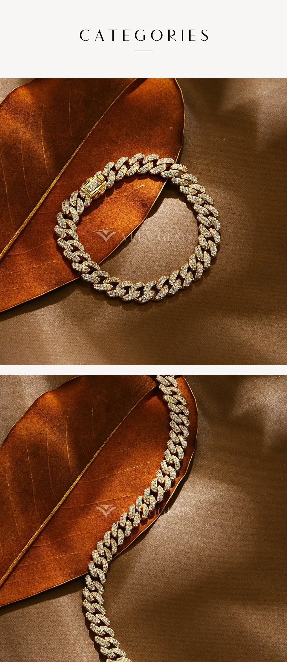 S925 Silver Moissanite Cuba Chain for Man Women 18K Gold Plated Full D VVS1 Color Tennis Bracelets Top Quality Jewelry