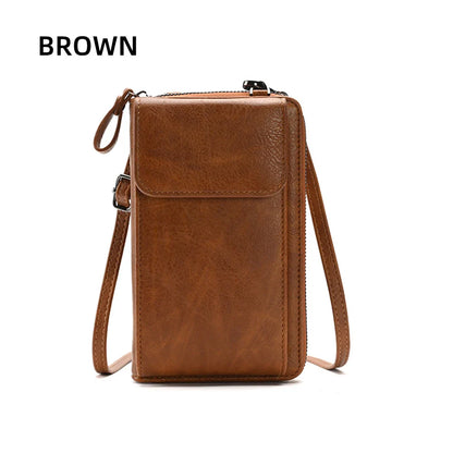 Fashionable single-shoulder bag, versatile crossbody bag, colorful mobile phone bag, large-capacity coin purse