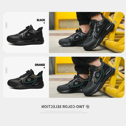 Safety Boots Men's Work Sneakers Battlefield Boots Breathable Steel Toe Shoes Safety stab-proof men's boots