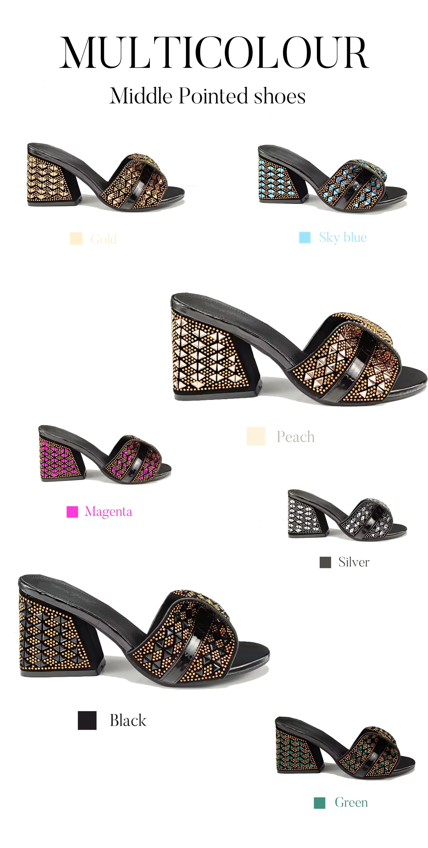 Italian Fashion Banquet Shoes and Bags African Women's Hand Bags with Rhinestone Decoration and Women's High Heels