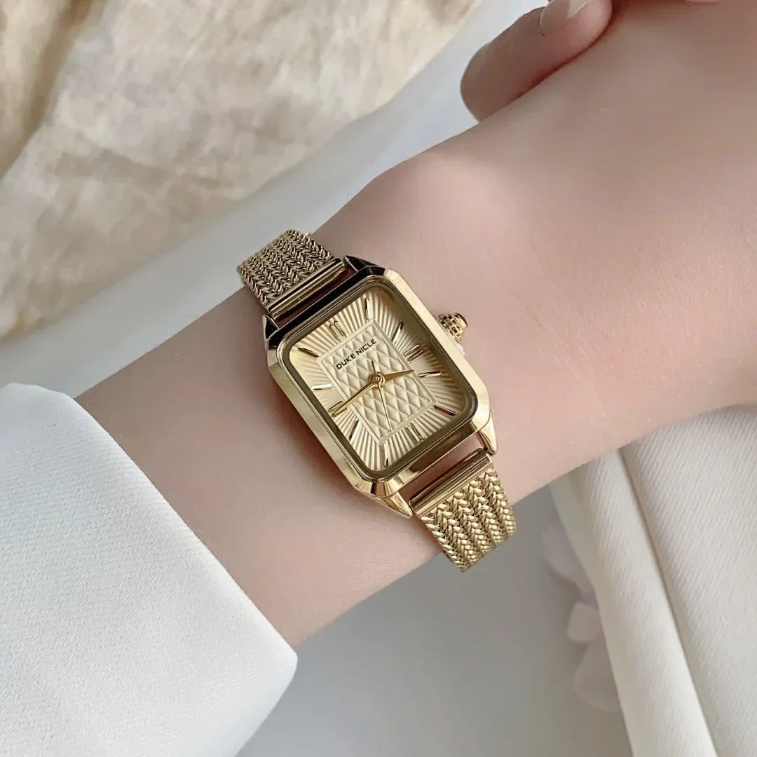 Simple Quartz Waterproof Wristwatch Ladies Wristwatch Elegant Gold Watch Stainless Steel Women's Watches Relogio Feminino