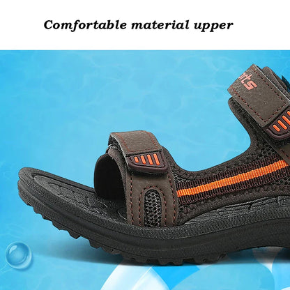 Summer Breathable Sport Sandals for Boys Girls Casual Children Beach Shoes Kids Soft Sole Non-slip Comfortable Open Toe Sandals