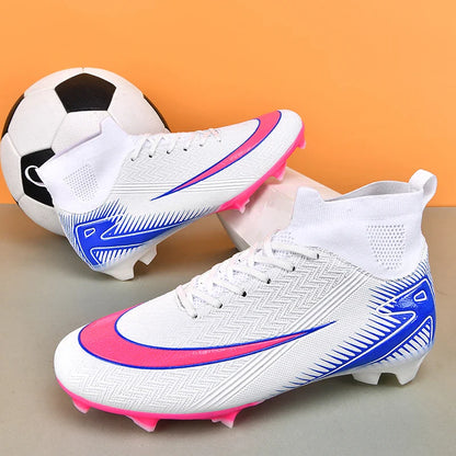 New Men Football Boots Kids Ankle Cleats Grass Soccer Shoes Futsal Indoor Sport Match Training TF/FG Hot-selling High-quality
