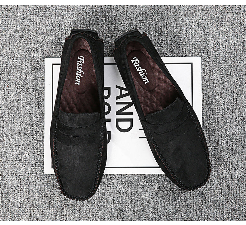 Trend Suede Men Casual Shoes Breathable Comfort Slip-on Mens Driving Shoes Fashion Men Lazy Shoes Luxury Brand Loafers Moccasins