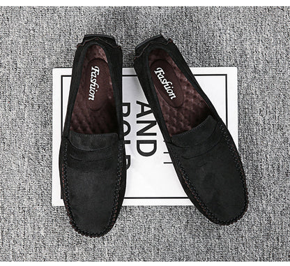 Trend Suede Men Casual Shoes Breathable Comfort Slip-on Mens Driving Shoes Fashion Men Lazy Shoes Luxury Brand Loafers Moccasins