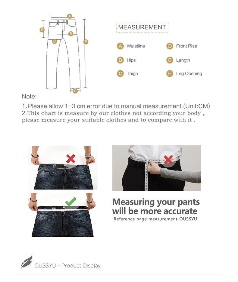 Spring Summer Brand Clothing Lyocell Fabric Men's Jeans Classic Business Straight Denim Pants Work Trousers Male Plus Size 29-40