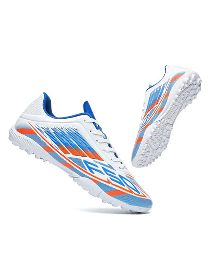 Men Women Kids TF Turf Soccer Cleats Training Wear Non-Slip Wear-Resistant PU Fabric Rubber Sole