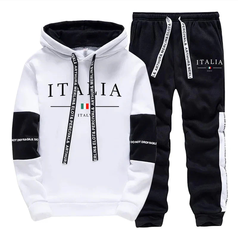 Hot Sales Mens Tracksuit Printing Casual Sweatshirts Sportswear Outdoors Sports Jogging Mens Clothing Single Piece Hoodie Pants