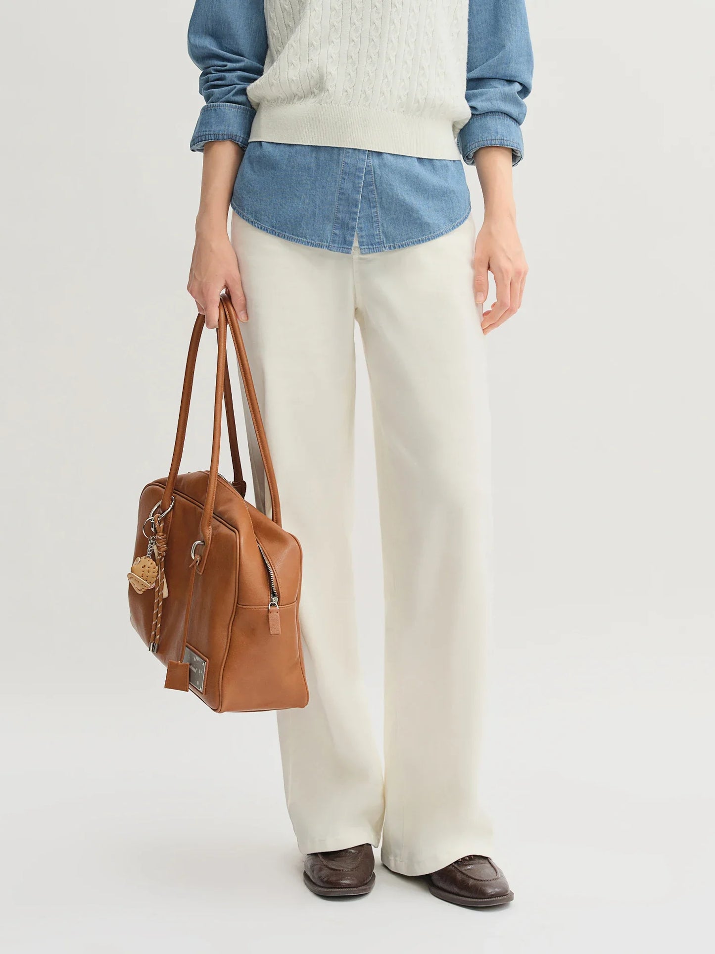 Women's Straight Leg Jeans - High Waist Stretch Denim Pants