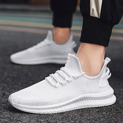 Summer Mesh Men Shoes Breathable Mens Sneakers Trendy Lightweight Walking Big Size Man Tenis Shoes