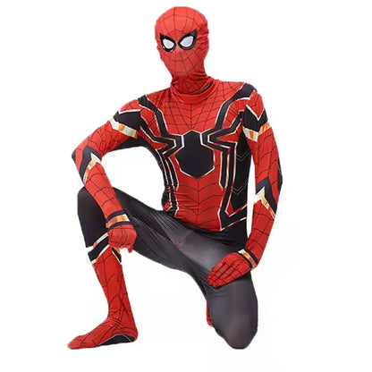 2026 High Quality Superhero Spidermans Costume Bodysuit For Kids Adult Spandex Zentai Halloween Party Cosplay Jumpsuit